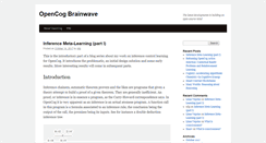 Desktop Screenshot of blog.opencog.org